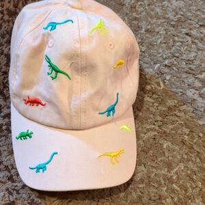 Pink Dinosaur Embroidered Cap
